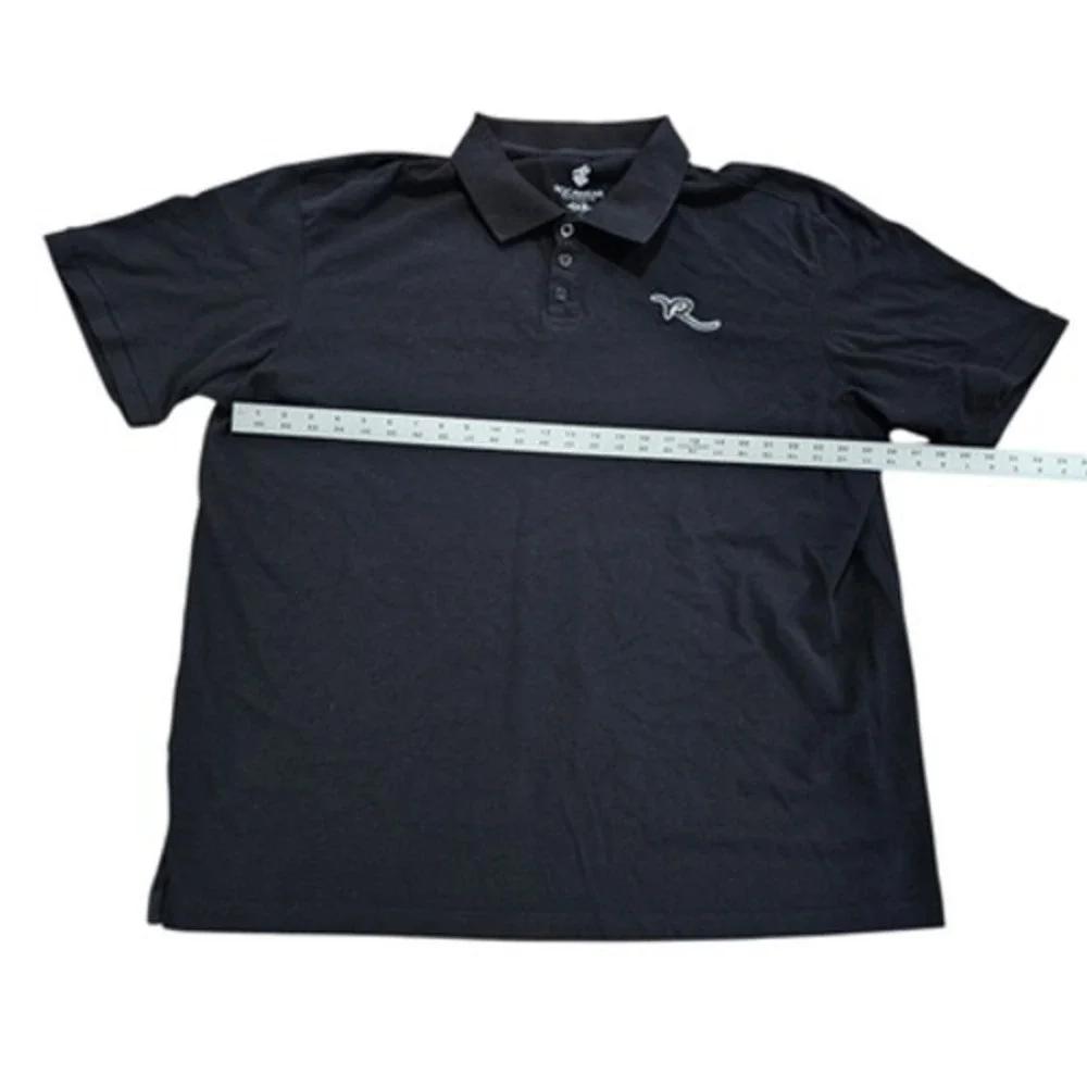 Rocawear Classic Men's Polo Shirt Black 4XB Big & Tall Short Sleeve Collared‎